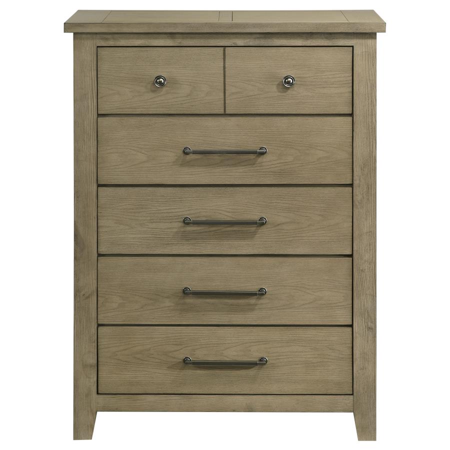 Hazlewood 5-drawer Bedroom Chest of Drawers Vineyard Oak-zoom-3