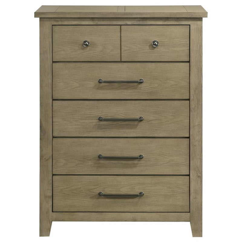 Hazlewood 5-drawer Bedroom Chest of Drawers Vineyard Oak-zoom-