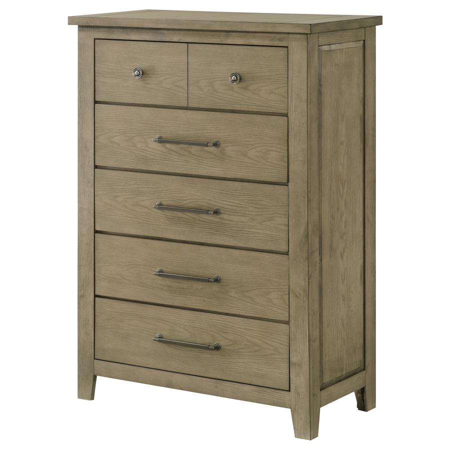 Hazlewood 5-drawer Bedroom Chest of Drawers Vineyard Oak-zoom-4