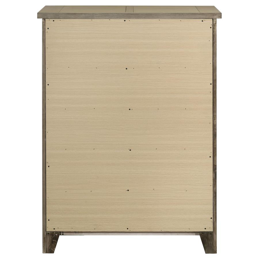 Hazlewood 5-drawer Bedroom Chest of Drawers Vineyard Oak-7