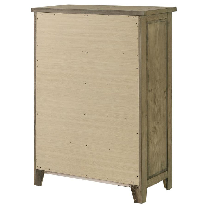 Hazlewood 5-drawer Bedroom Chest of Drawers Vineyard Oak-zoom-
