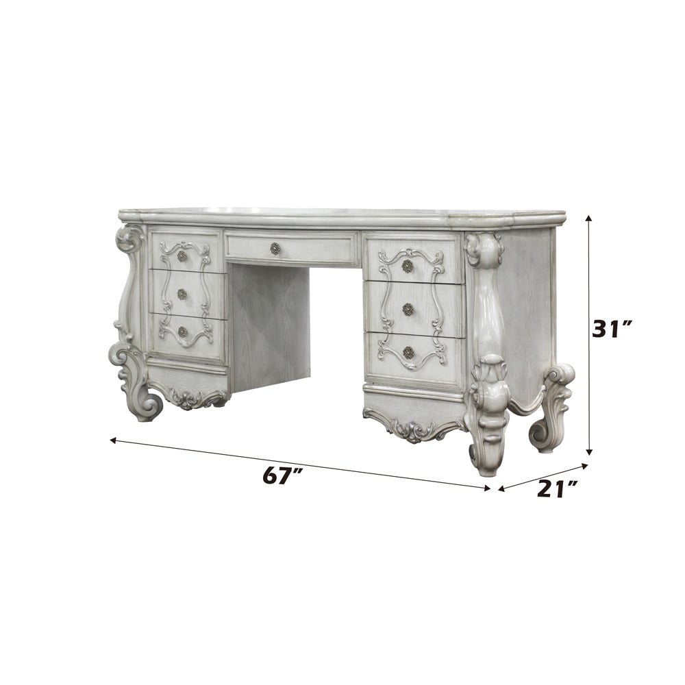 ACME Versailles Vanity Desk – top view – Lusso Furniture Miami