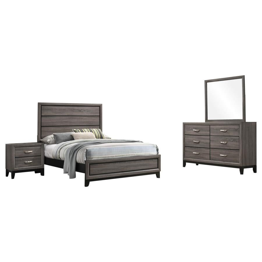 Watson Four-piece Full Bedroom Set Grey Oak-2