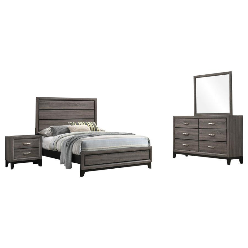 Watson Four-piece Full Bedroom Set Grey Oak-zoom-