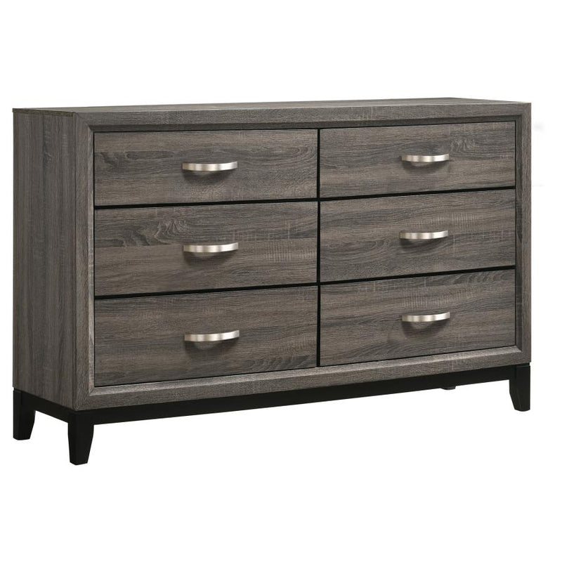 Watson Five-piece Full Bedroom Set Grey Oak-zoom-