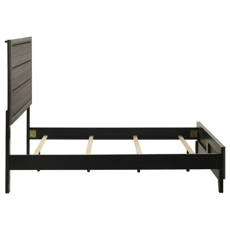 Watson Wood Full Panel Bed Grey Oak-zoom-