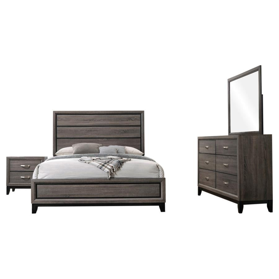 Watson Four-piece Eastern King Bedroom Set Grey Oak-2