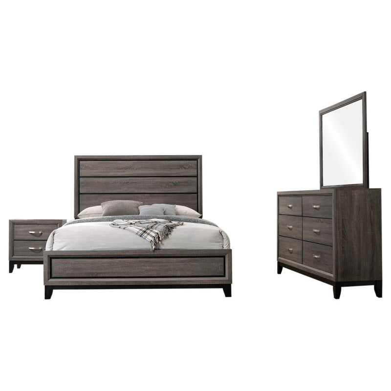 Watson Four-piece Eastern King Bedroom Set Grey Oak-zoom-