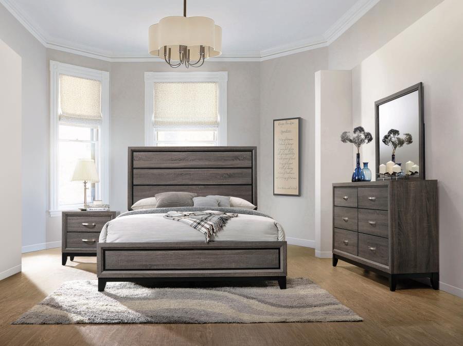 Watson Four-piece California King Bedroom Set Grey Oak-zoom-1