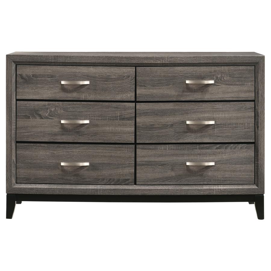 Watson Four-piece California King Bedroom Set Grey Oak-9
