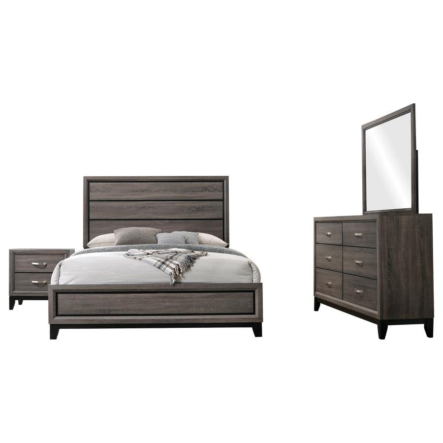 Watson Four-piece Queen Bedroom Set Grey Oak-2