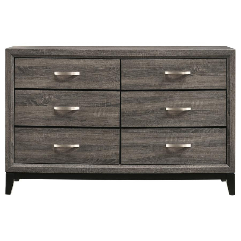 Watson Four-piece Queen Bedroom Set Grey Oak-zoom-