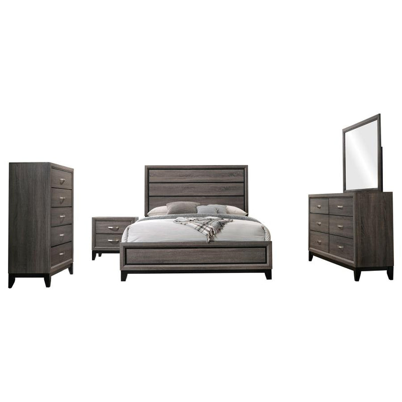 Watson Five-piece Queen Bedroom Set Grey Oak-zoom-