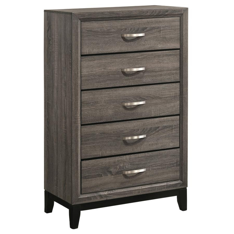Watson Five-piece Queen Bedroom Set Grey Oak-zoom-
