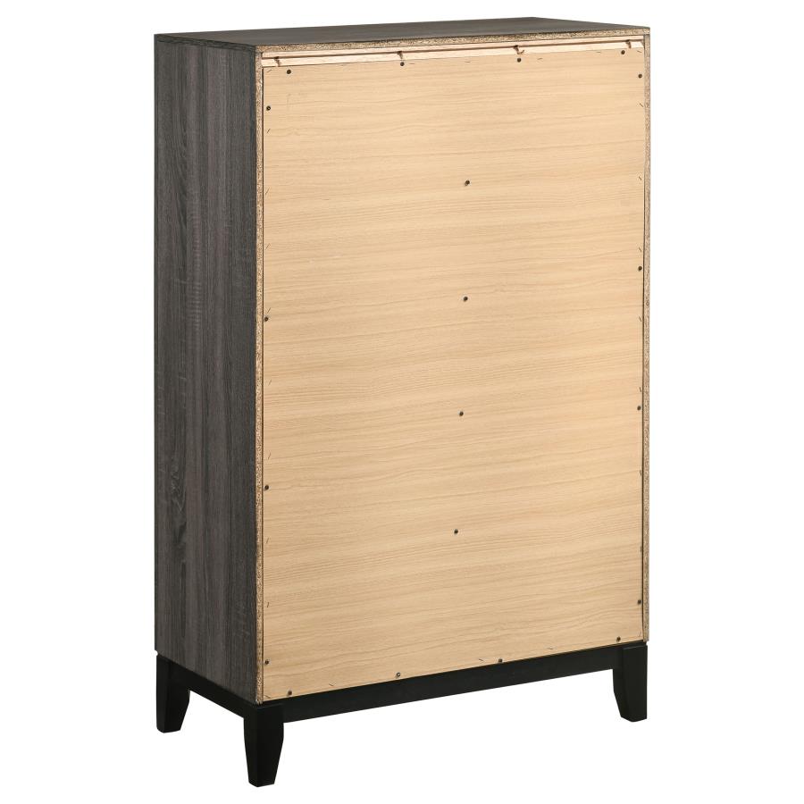 Watson Five-piece Queen Bedroom Set Grey Oak-zoom-12