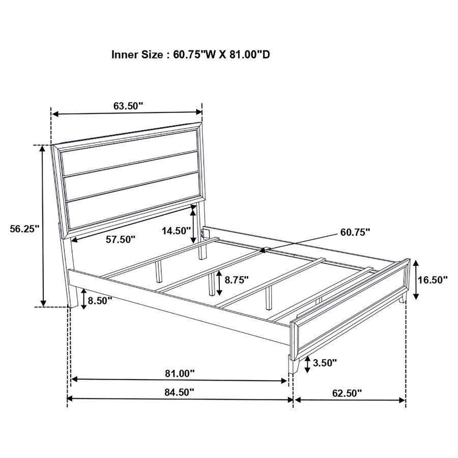Watson Five-piece Queen Bedroom Set Grey Oak-zoom-15