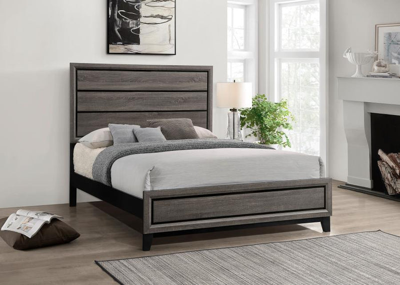 Watson Wood Queen Panel Bed Grey Oak-zoom-