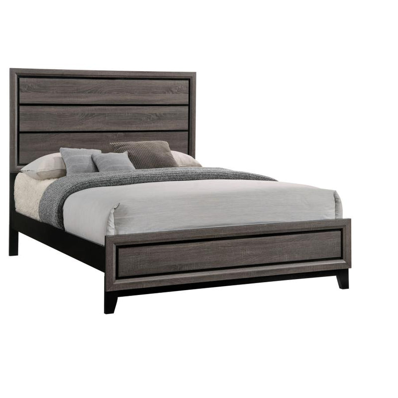 Watson Wood Queen Panel Bed Grey Oak-zoom-