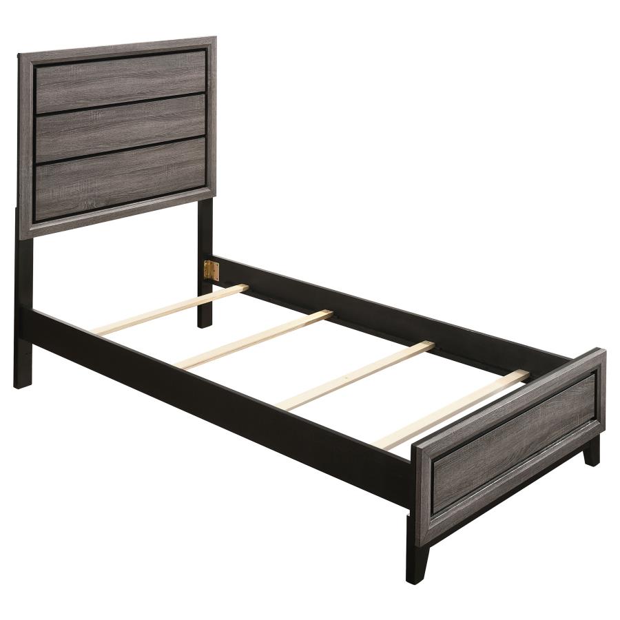 Watson Five-piece Twin Bedroom Set Grey Oak-3