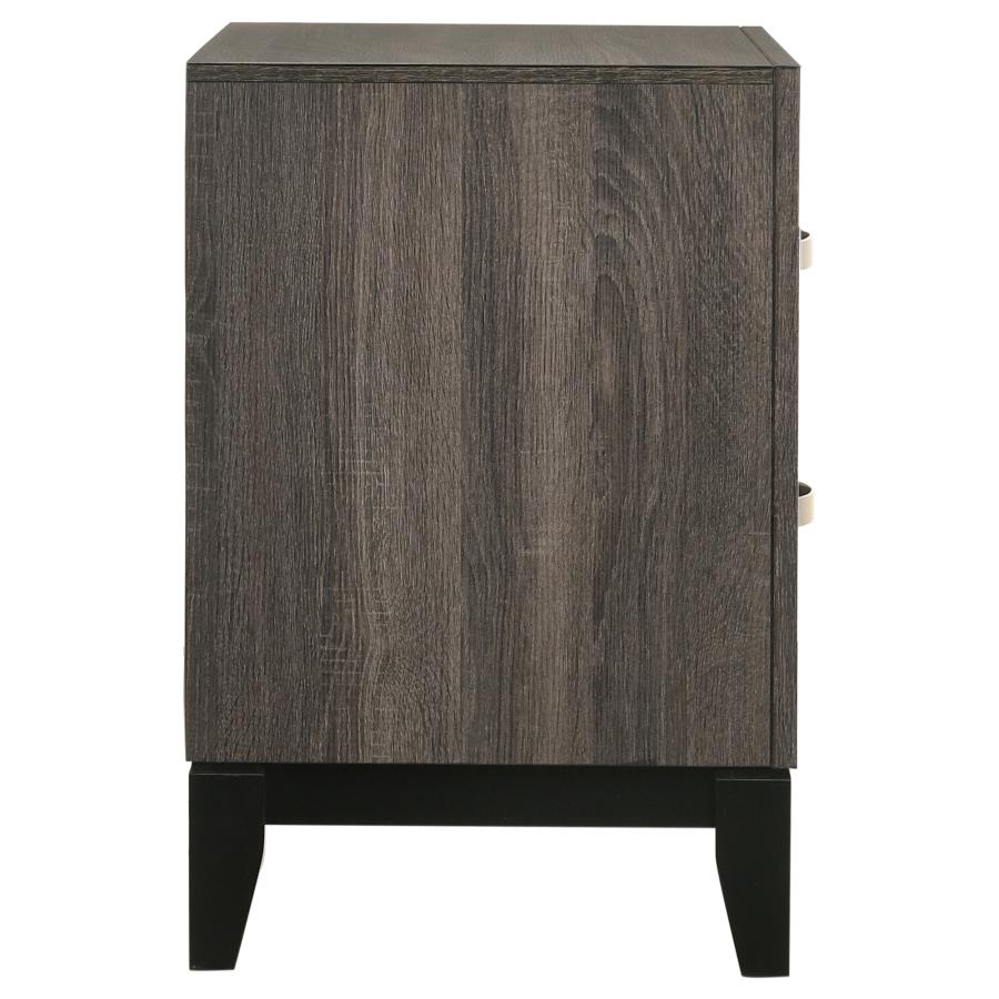 Watson 2-drawer Nightstand Grey Oak-zoom-8