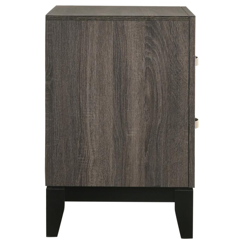 Watson 2-drawer Nightstand Grey Oak-zoom-