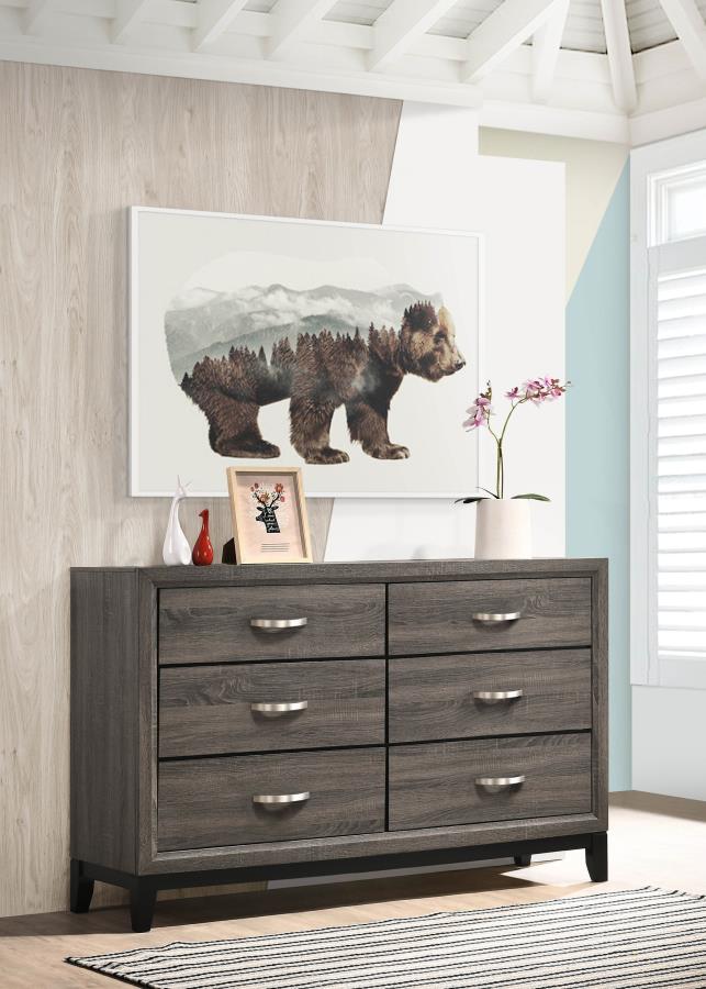 Watson 6-drawer Dresser Grey Oak-zoom-2