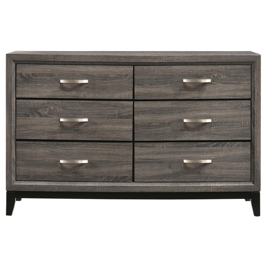 Watson 6-drawer Dresser Grey Oak-3