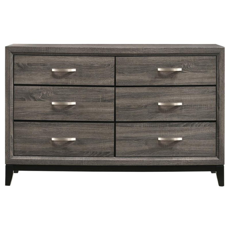 Watson 6-drawer Dresser Grey Oak-zoom-