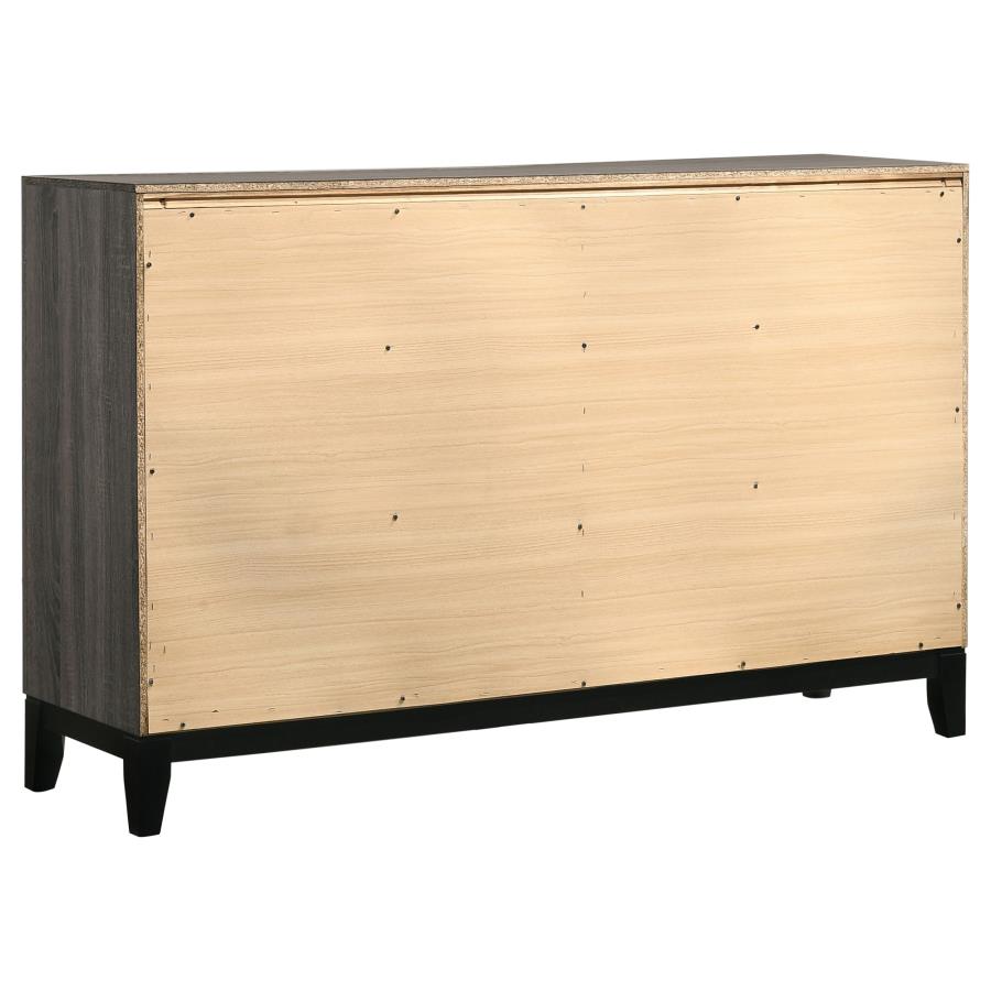 Watson 6-drawer Dresser Grey Oak-6