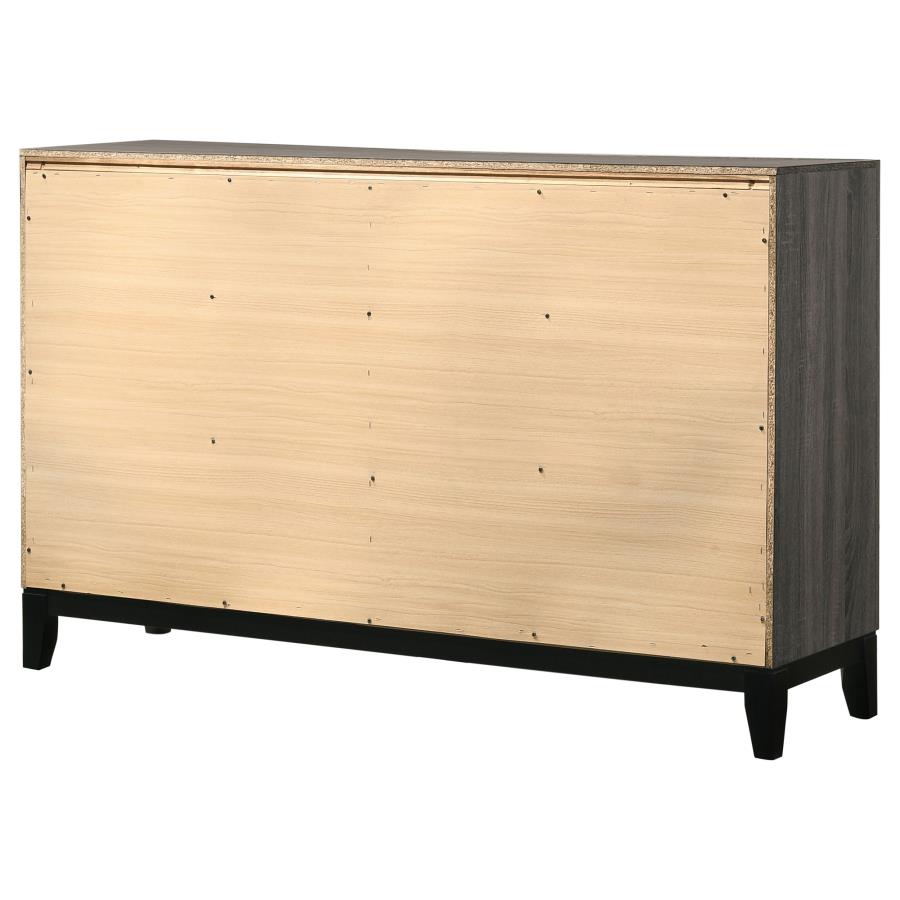 Watson 6-drawer Dresser Grey Oak-zoom-8