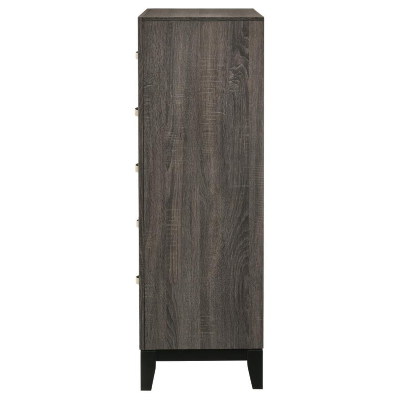 Watson 5-drawer Bedroom Chest Grey Oak-zoom-