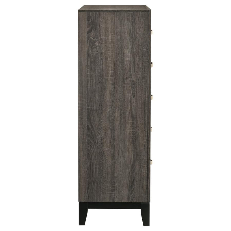 Watson 5-drawer Bedroom Chest Grey Oak-zoom-