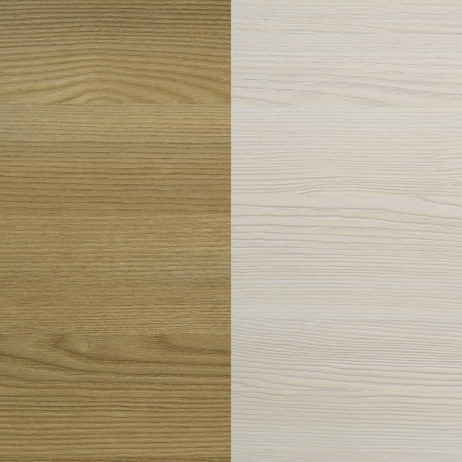 Hyland Wood Queen LED Panel Bed Natural and White-zoom-8