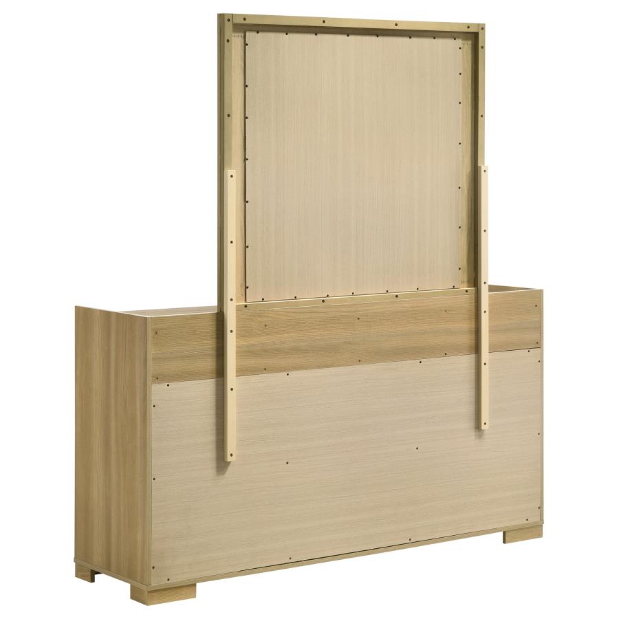 Hyland 6-drawer Dresser with Mirror Natural-5