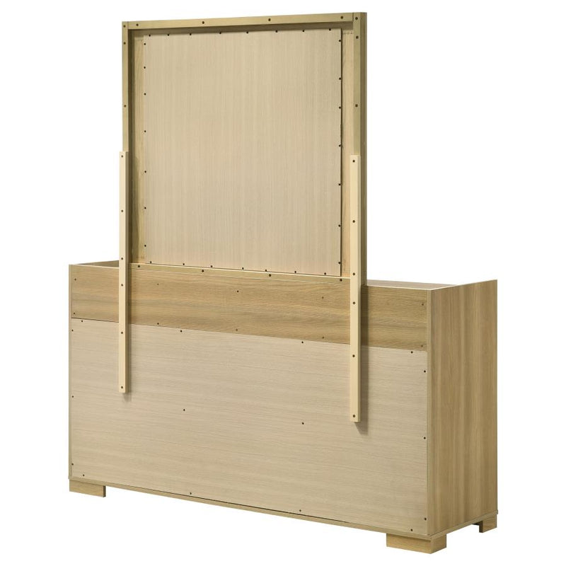 Hyland 6-drawer Dresser with Mirror Natural-zoom-