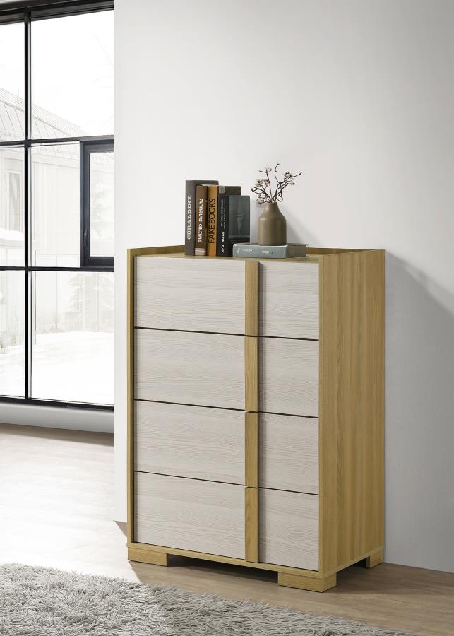 Hyland 4-drawer Chest of Drawers Natural-zoom-