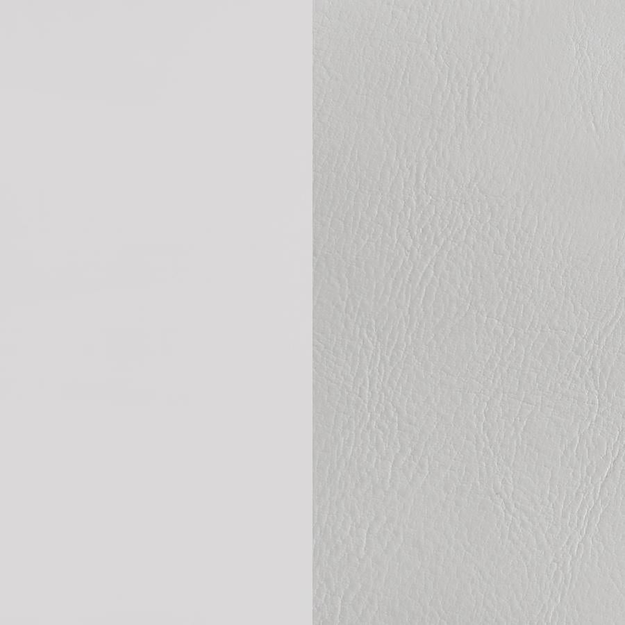 Cassia Eastern King LED Panel Bed White High Gloss-10