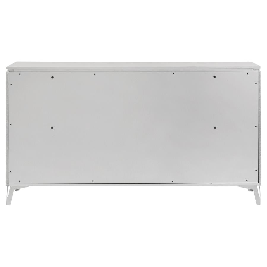 Cassia 6-drawer Bedroom Dresser Cabinet White High Gloss-zoom-5
