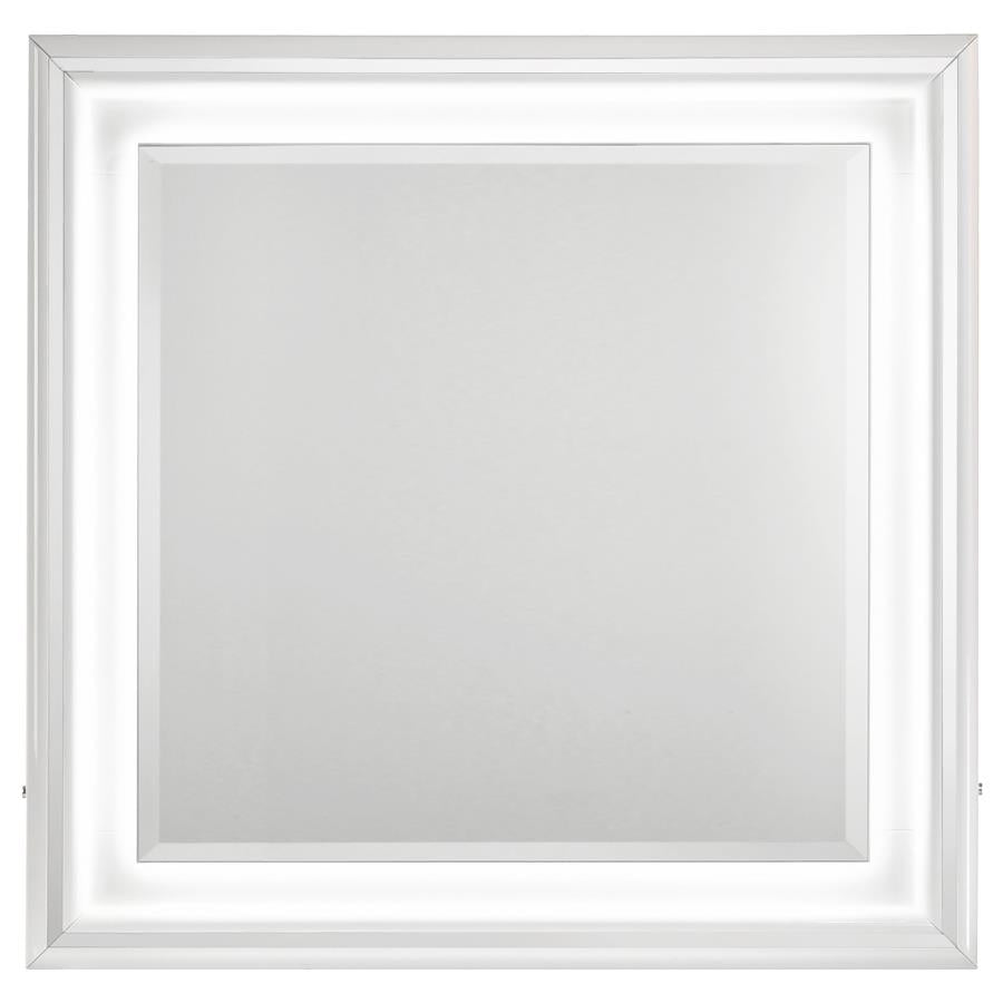 Cassia Dresser Mirror White High Gloss-zoom-3