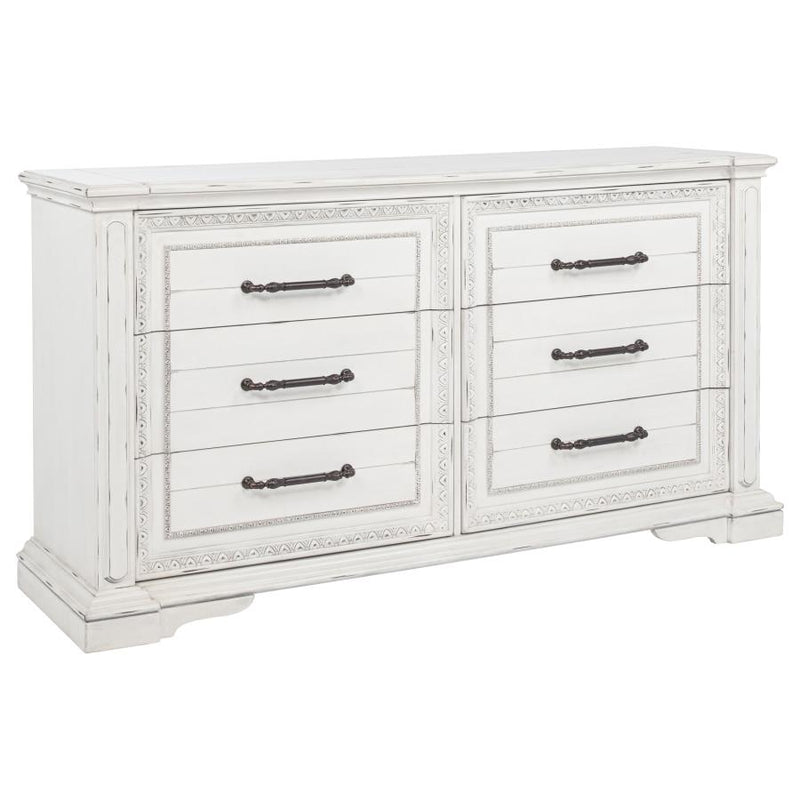 McKinney 4-piece Eastern King Bedroom Set Vintage White-zoom-
