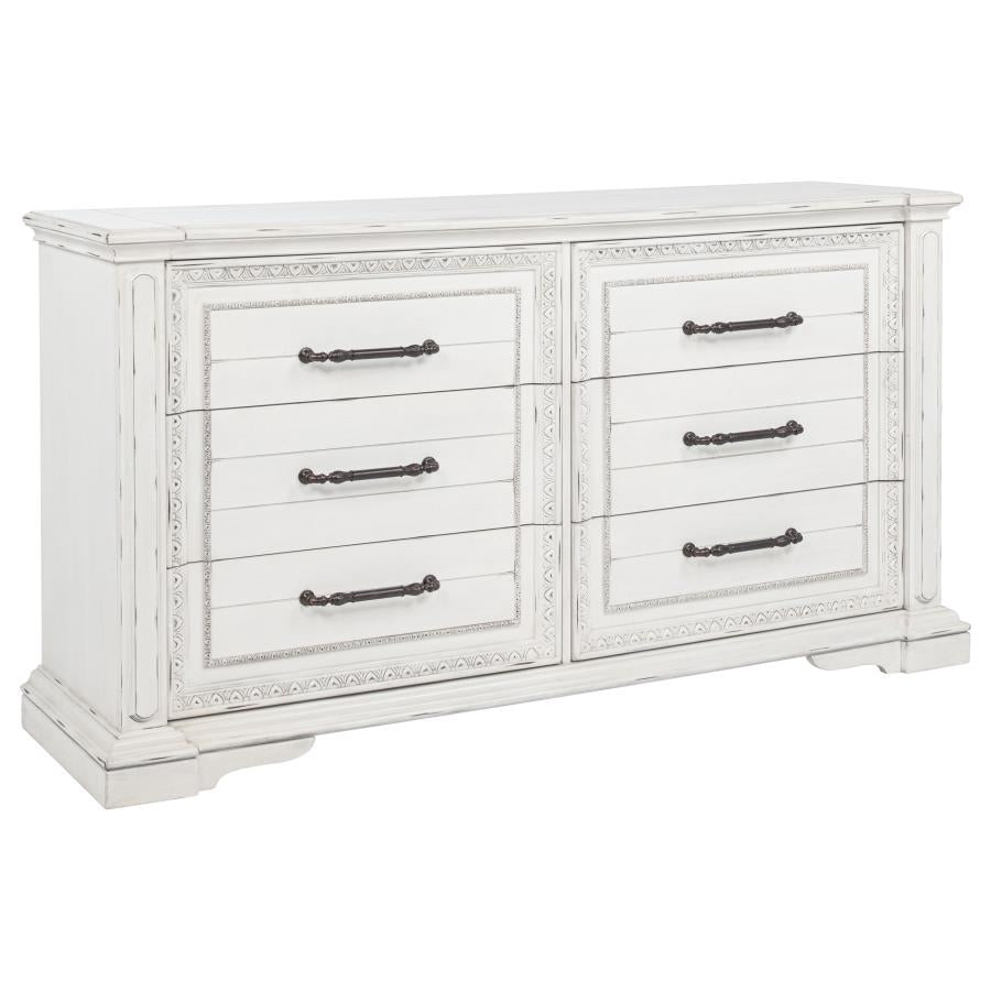 McKinney 5-piece California King Bedroom Set Vintage White-7