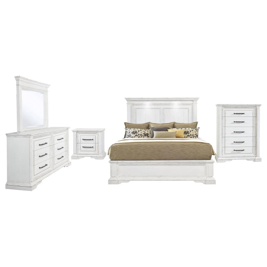 McKinney 5-piece Queen Bedroom Set Vintage White-zoom-2