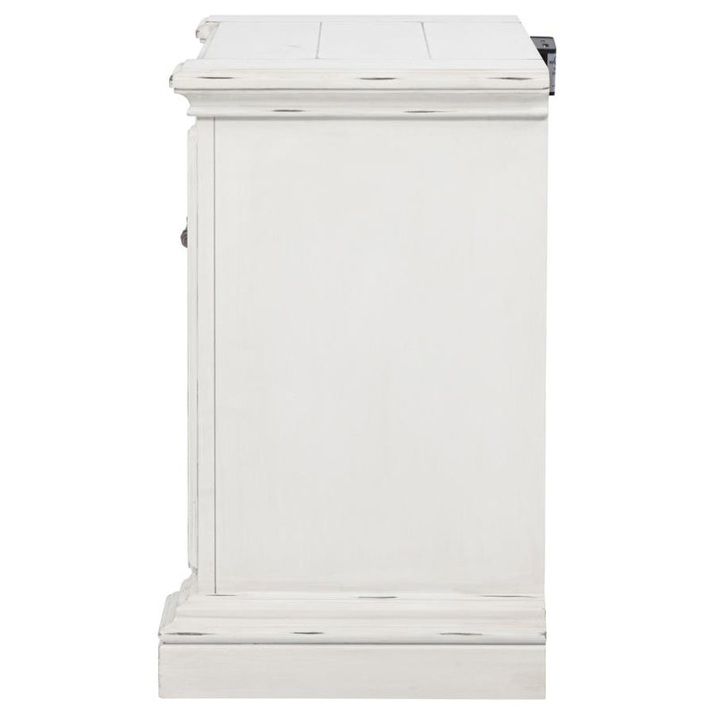 McKinney 2-drawer Nightstand with Dual USB Vintage White-zoom-