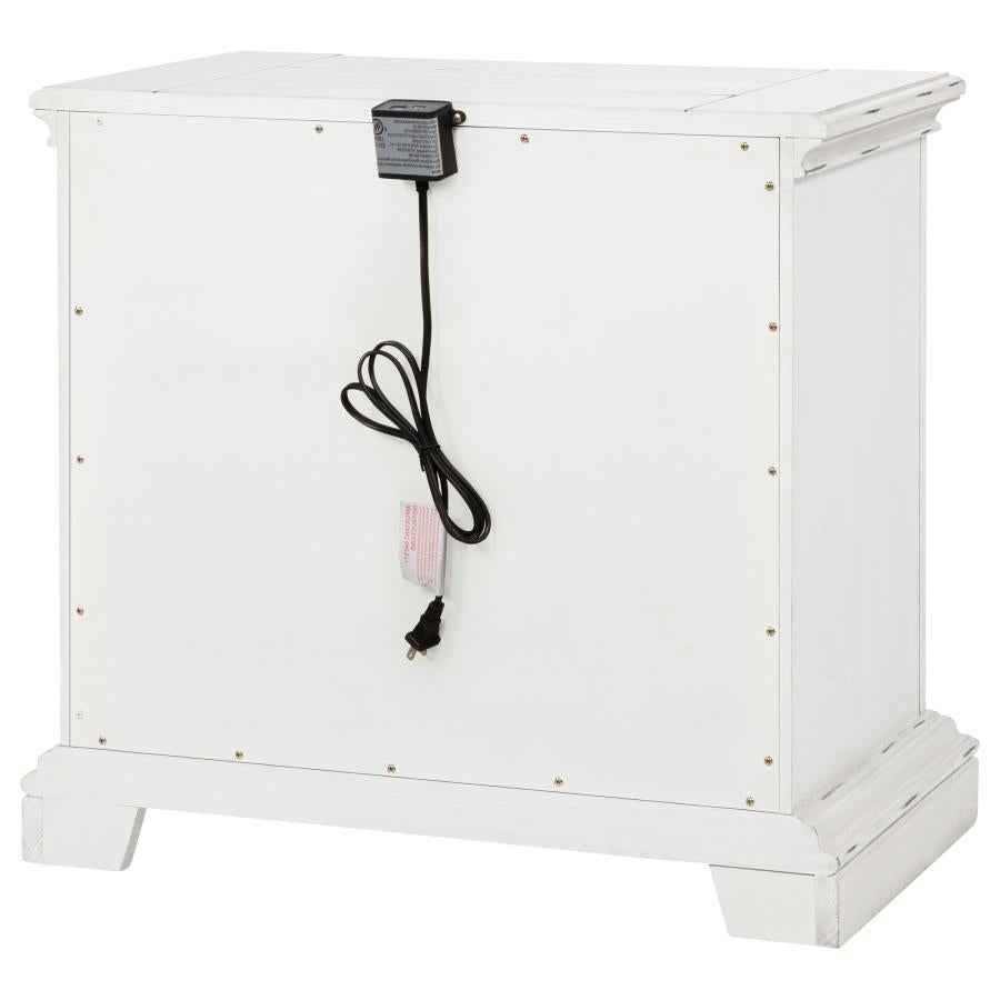 McKinney 2-drawer Nightstand with Dual USB Vintage White-8