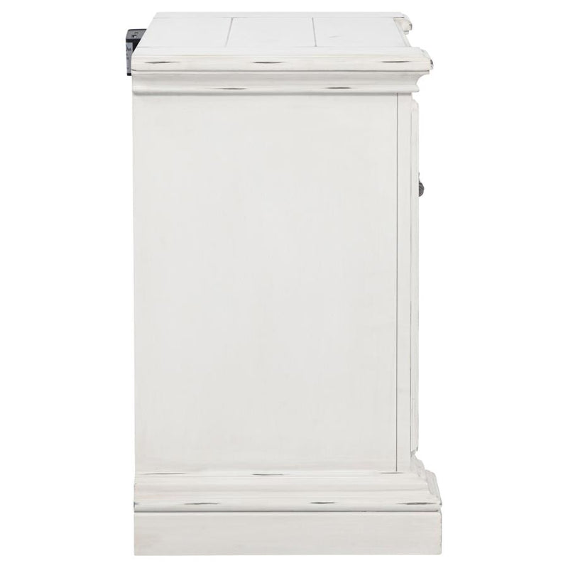 McKinney 2-drawer Nightstand with Dual USB Vintage White-zoom-