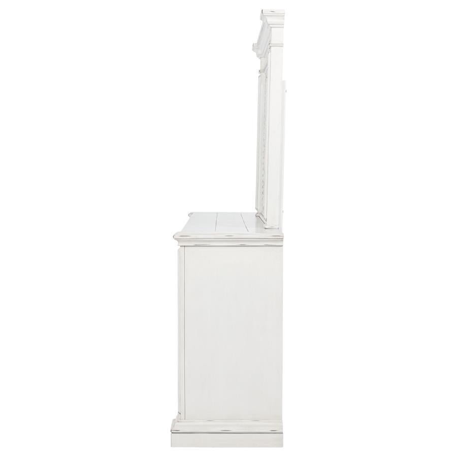 McKinney 6-drawer Bedroom Dresser with Mirror Vintage White-5