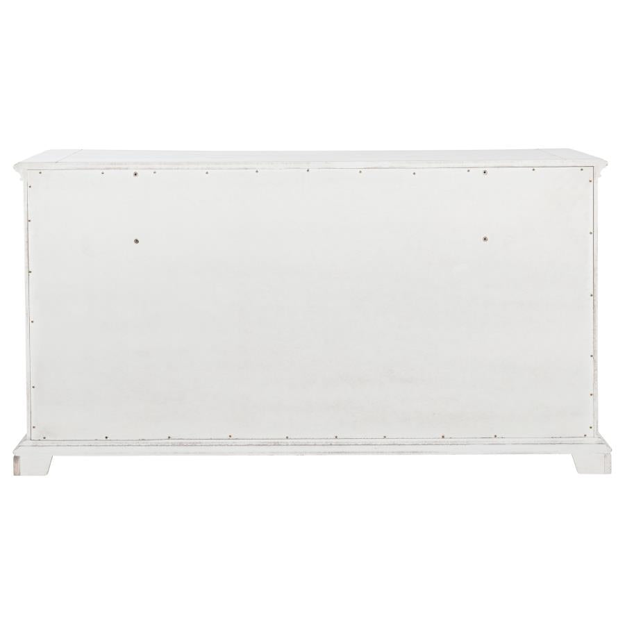 McKinney 6-drawer Bedroom Dresser Cabinet Vintage White-7