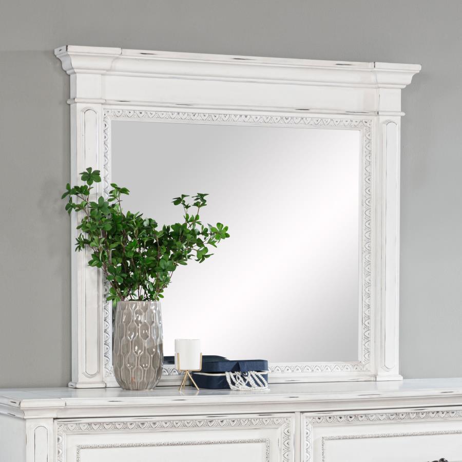 McKinney Dresser Mirror Vintage White-zoom-2