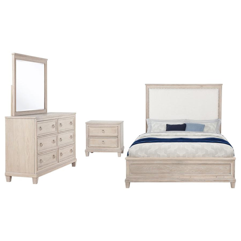 Pembroke 4-piece Eastern King Bedroom Set Washed Oak-zoom-