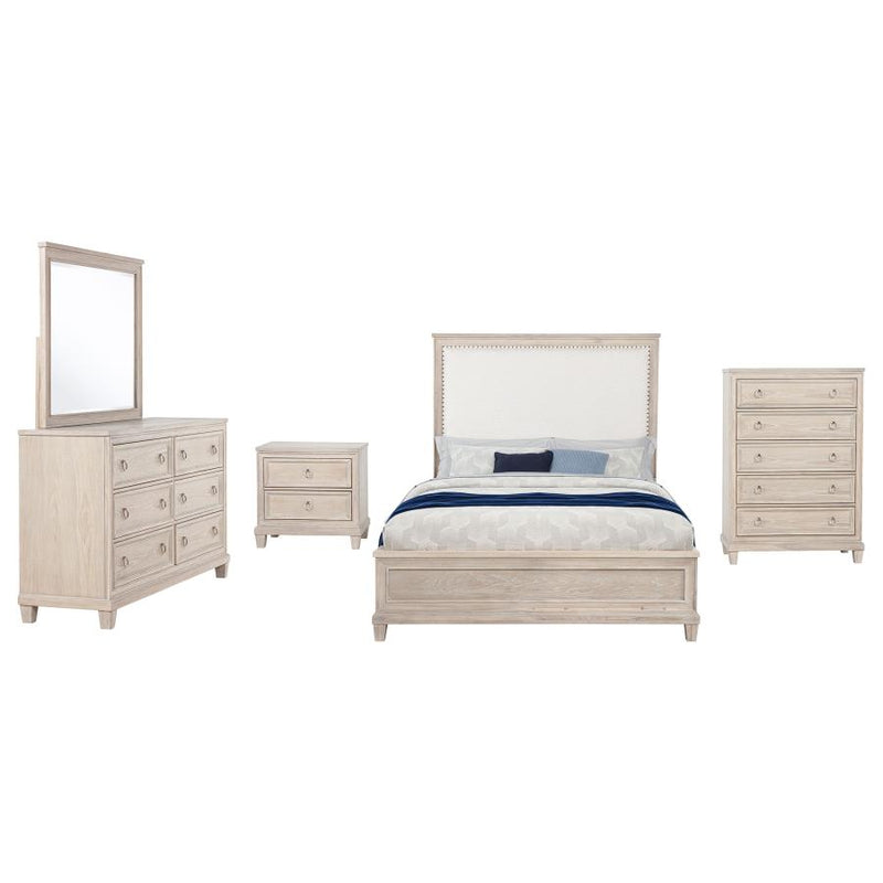 Pembroke 5-piece Eastern King Bedroom Set Washed Oak-zoom-